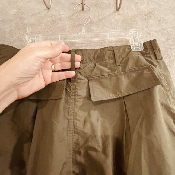 Halara Pants Womens Medium Olive Green Harem Cargo Parachute Nylon Utility - Picture 14 of 16